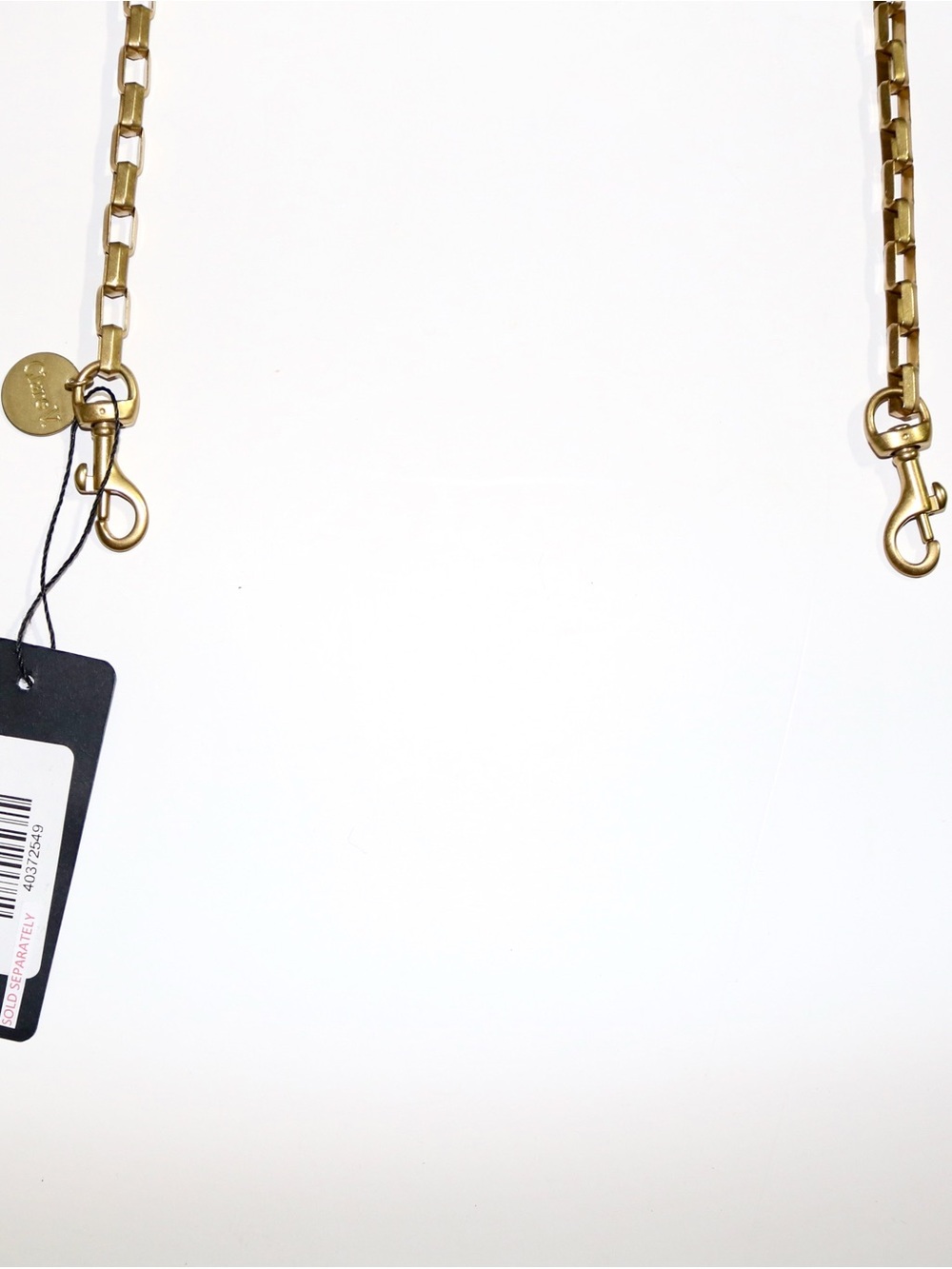 Clare V. Box Chain Shoulder Strap in Brass - Picture 6 of 9